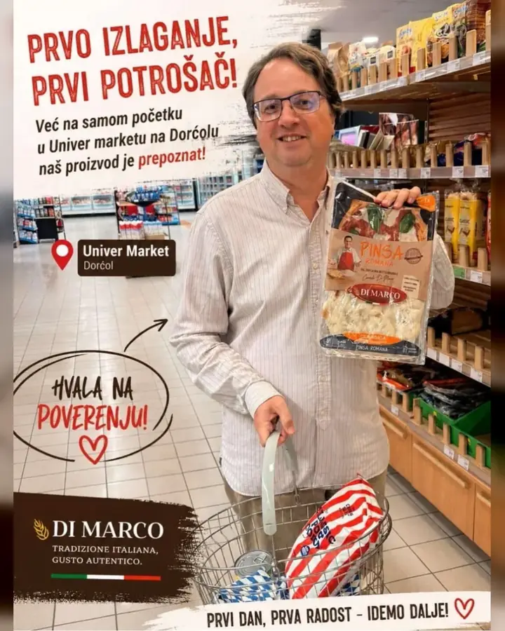 Originale Pinsa Romana dostupna u Univer marketu na Dorćolu